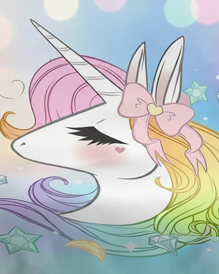 unicorn diamond bedding - detail