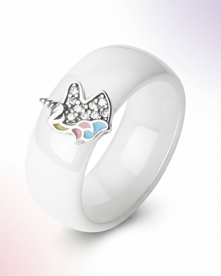 diamond unicorn ring - white-bg