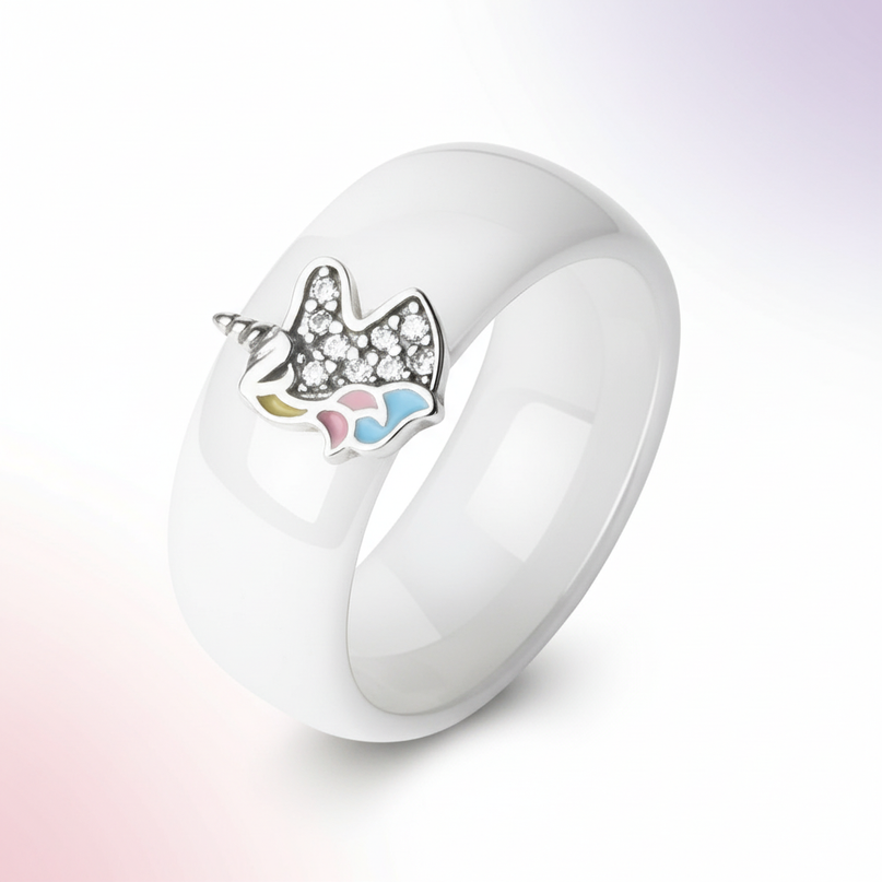 diamond unicorn ring - white-bg