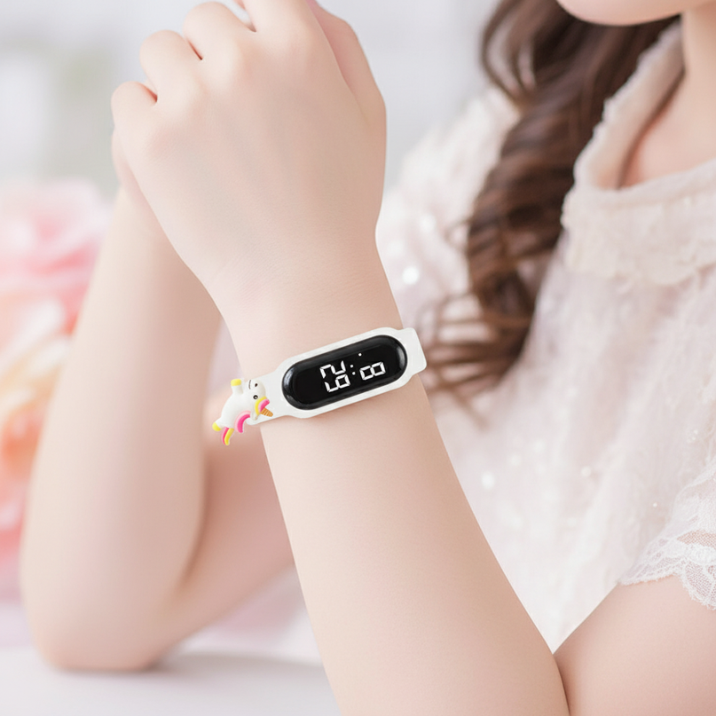 unicorn digital watch - in-use