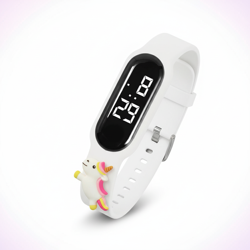 unicorn digital watch - white-bg