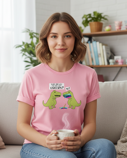 unicorn dinosaur shirt - lifestyle