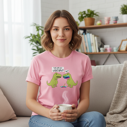 unicorn dinosaur shirt - lifestyle