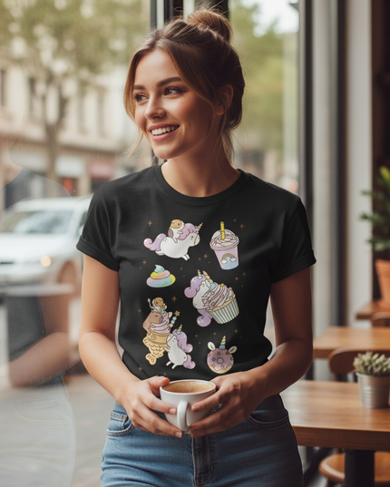 unicorn dog shirt - lifestyle