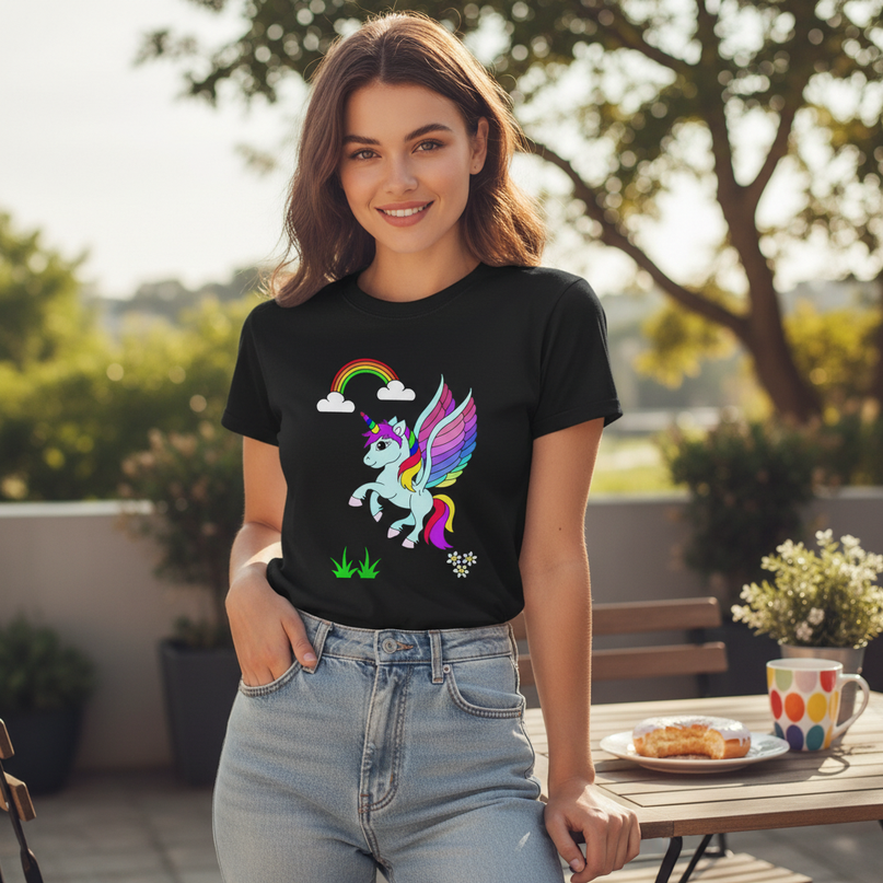 unicorn donut shirt - lifestyle
