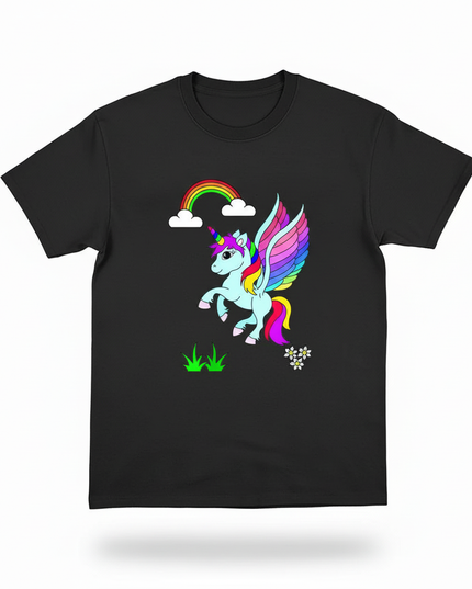 unicorn donut shirt - white-bg