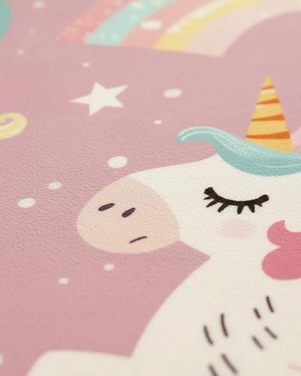 unicorn doormat rug - detail