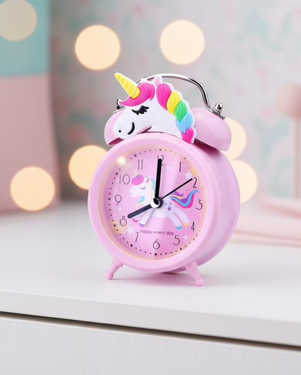 unicorn double bell alarm clock - lifestyle