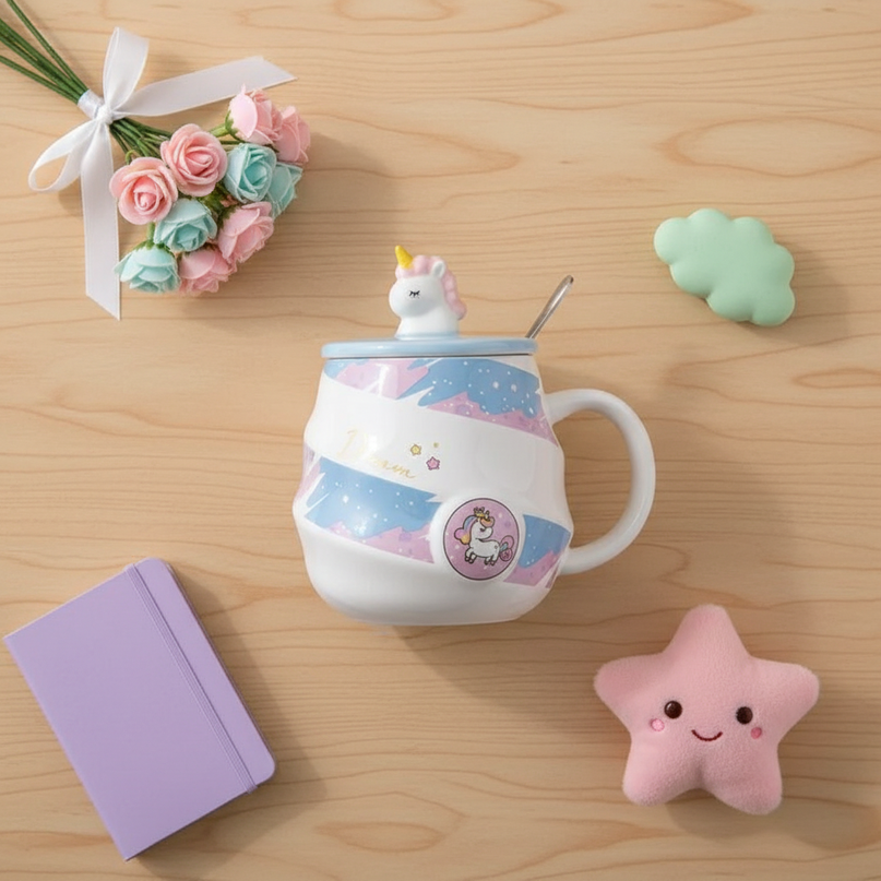 unicorn dream mug - flat-lay