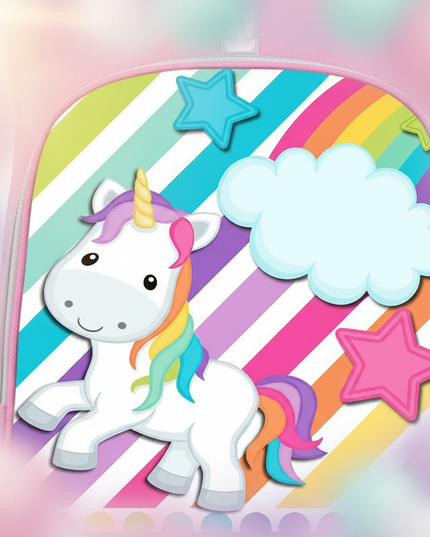 unicorn dreams come true backpack - detail