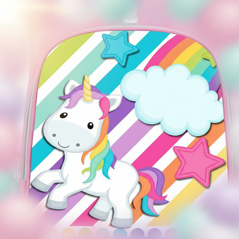 unicorn dreams come true backpack - detail