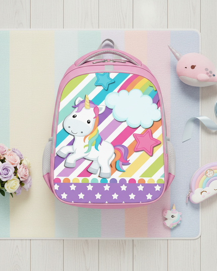 unicorn dreams come true backpack - flat-lay