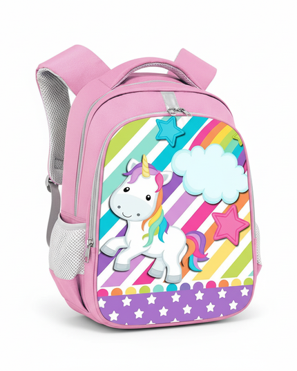 unicorn dreams come true backpack - white-bg