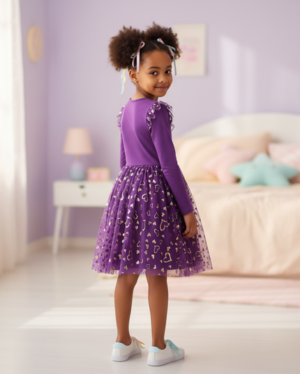 unicorn dress 3t - back