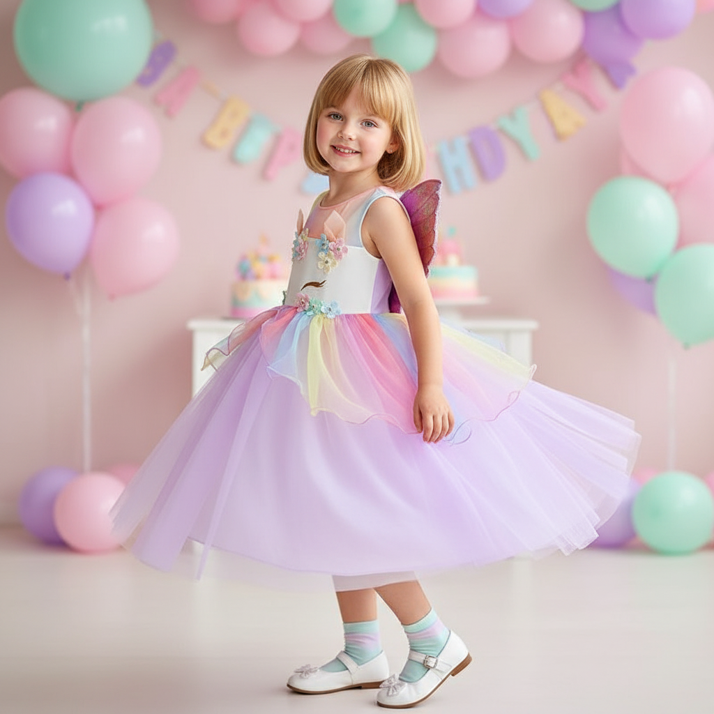 unicorn dress for birthday girl Baby Girl's First Birthday Unicorn Dress, 24M