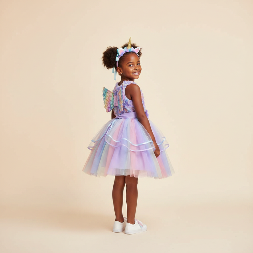 unicorn dress halloween - back