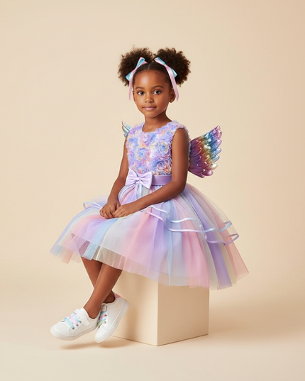 unicorn dress halloween - sitting