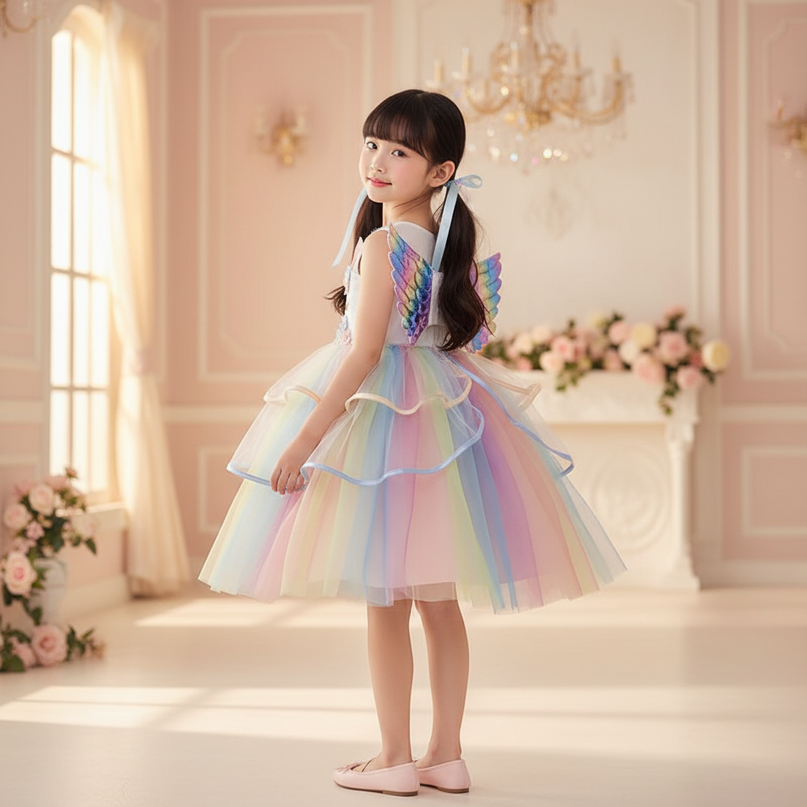 unicorn dress up - back