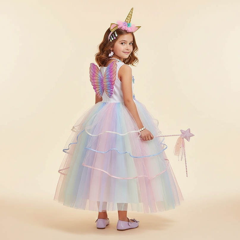 unicorn dress up costume - back