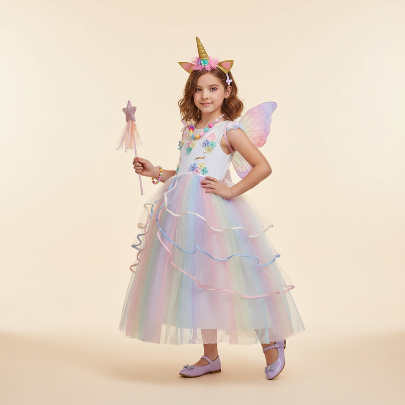 unicorn dress up costume - front