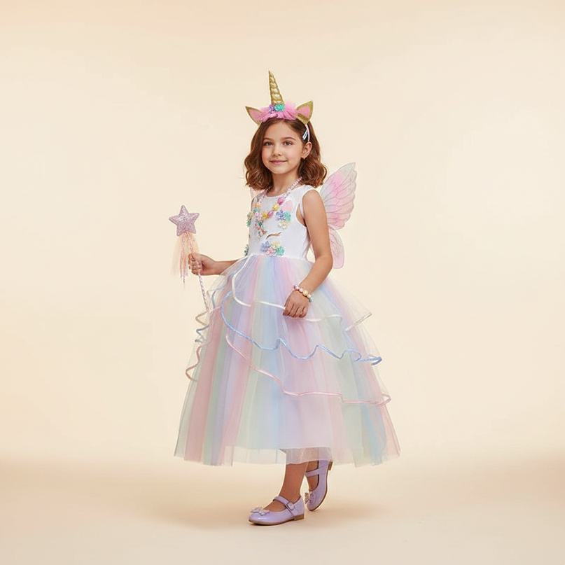unicorn dress up costume - three-quarter