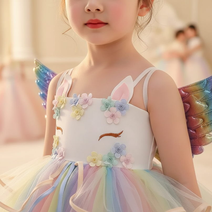 unicorn dress up - detail