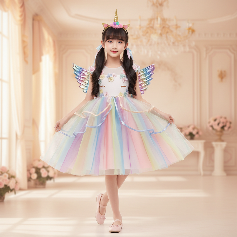 unicorn dress up - front