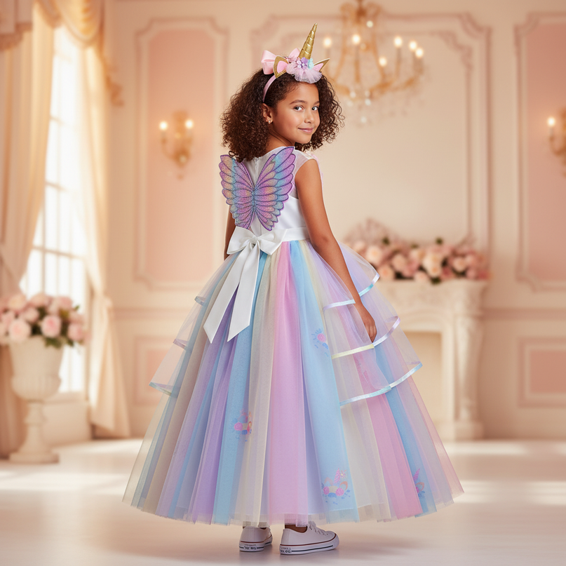 unicorn dress up set - back