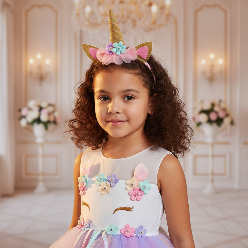 unicorn dress up set - detail