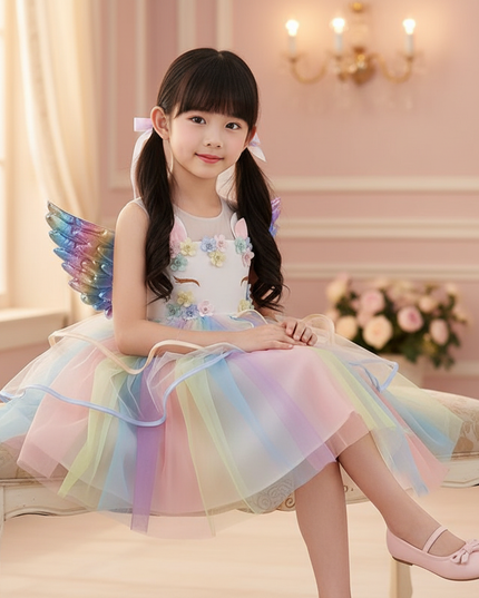 unicorn dress up - sitting