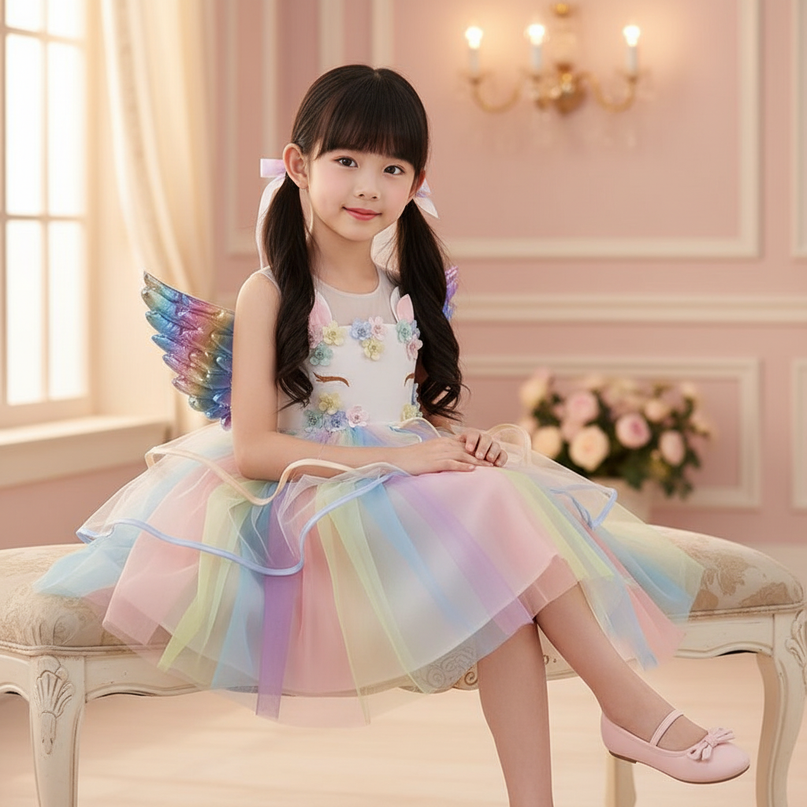 unicorn dress up - sitting