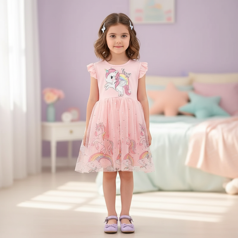 unicorn dresses for girls - detail
