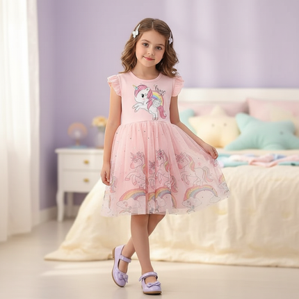 unicorn dresses for girls - front