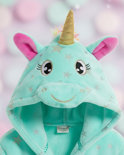 unicorn dressing gown robe - detail