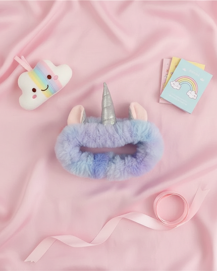 unicorn ear headband - flat-lay