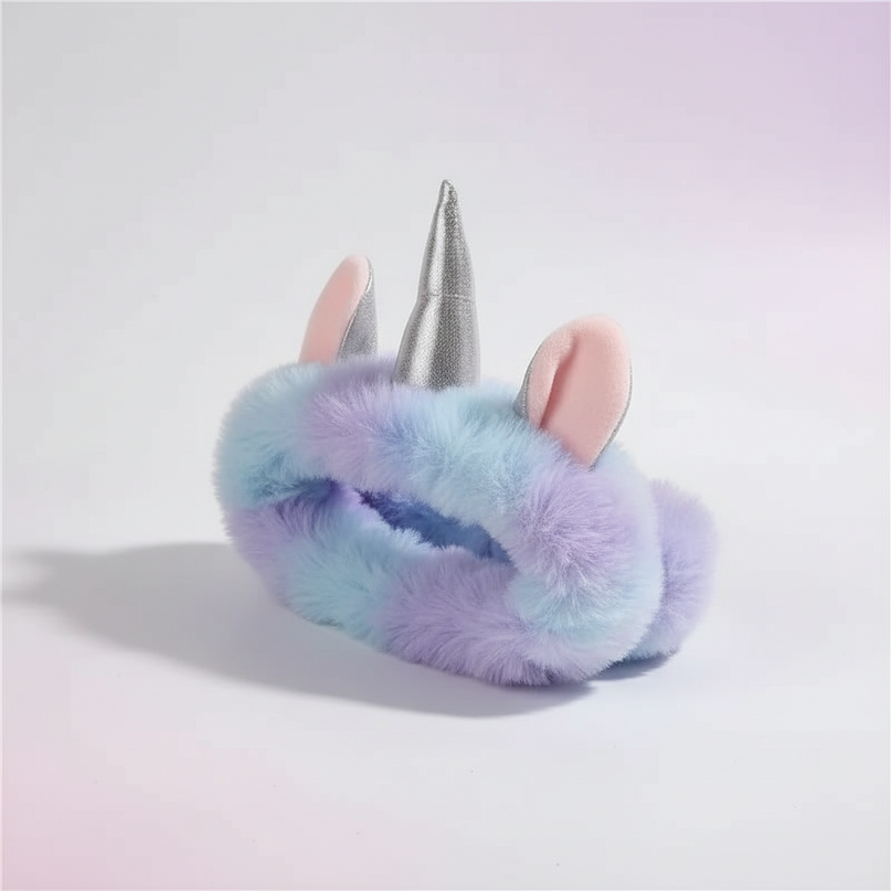 unicorn ear headband - white-bg