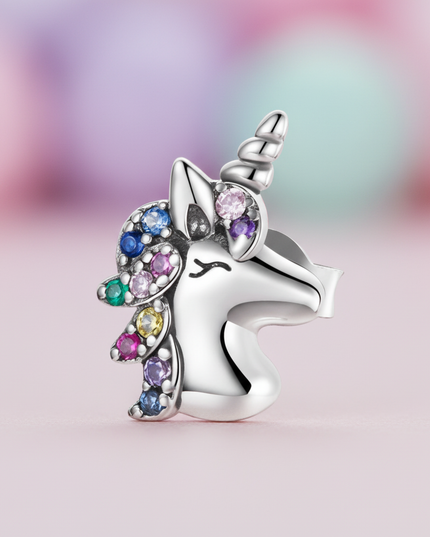 unicorn earrings for adults - detail