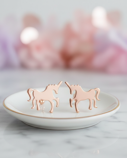 unicorn earrings for birthday - lifestyle