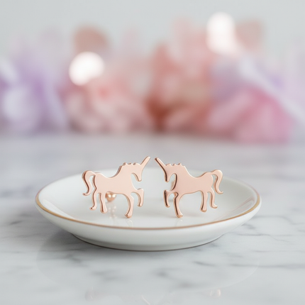 unicorn earrings for birthday - lifestyle