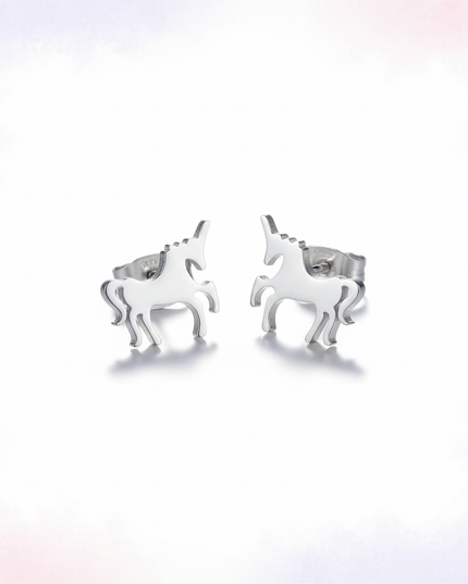 unicorn earrings for teens - white-bg