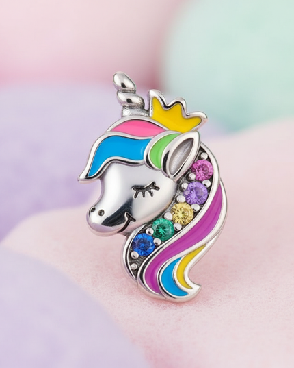 unicorn earrings for toddler - detail