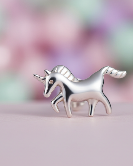 unicorn earrings nz - detail