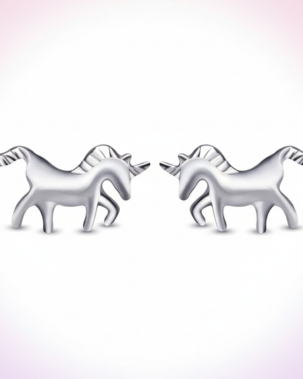 unicorn earrings nz - white-bg