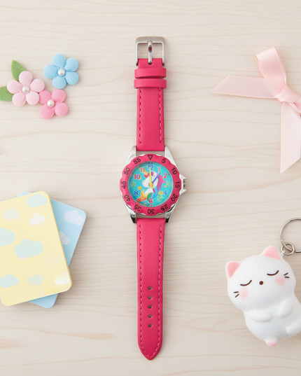 unicorn elegant watch - flat-lay