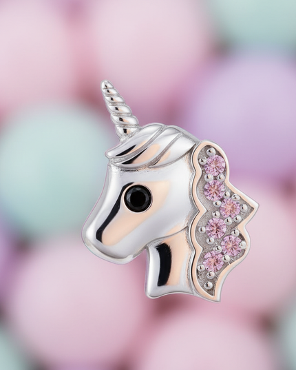 unicorn emoji earrings - detail