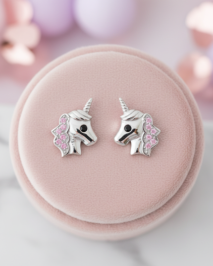 unicorn emoji earrings - lifestyle