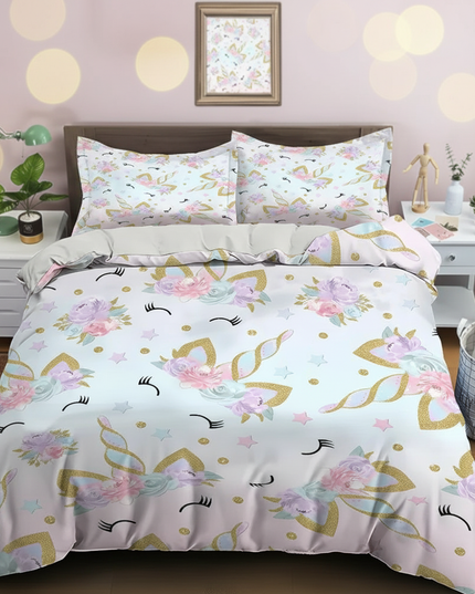 unicorn eyelash bedding - lifestyle