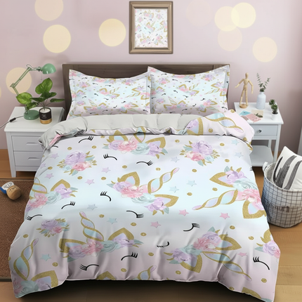 unicorn eyelash bedding - lifestyle