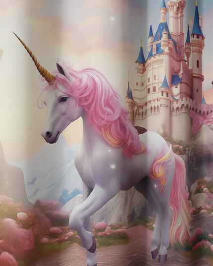 unicorn eyelet curtains - detail