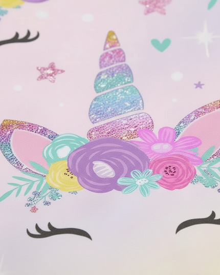 unicorn face bedding - detail